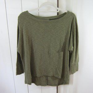 Cynthia Rowley Olive Green Casual Top